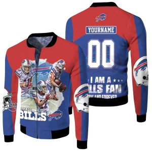 Buffalo Bills Damn Right Im Bills Fans Now And Forever Personalized Fleece Bomber Jacket