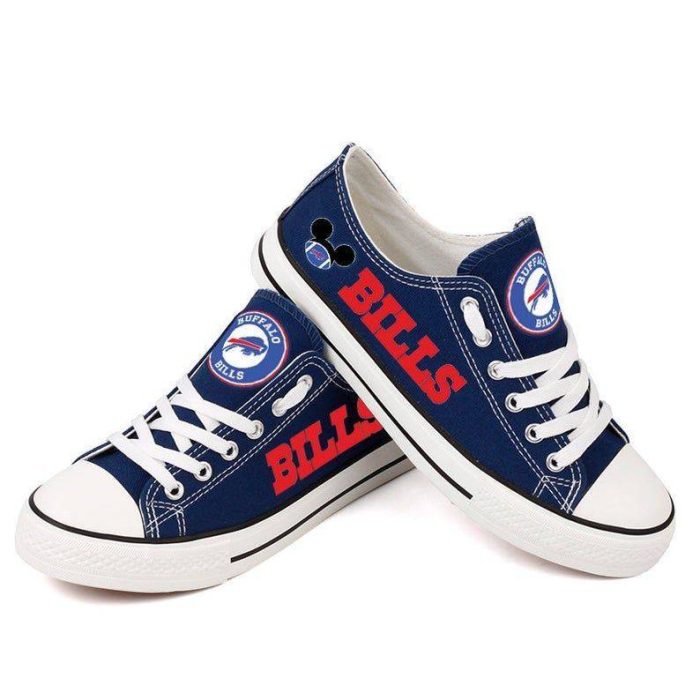 Buffalo Bills NFL Football 2 Gift For Fans Low Top Custom Canvas Shoes
