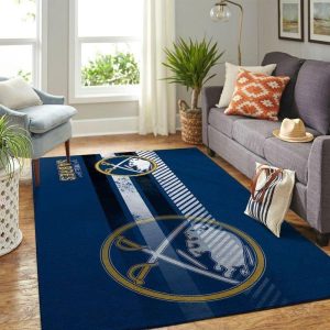 Buffalo Sabres Mlb Team Logo Area Rugs Living Room Carpet Floor Decor
