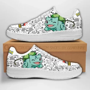 Bulbasaur Nike Air Force Shoes Unique Pokemon Anime Custom Sneakers