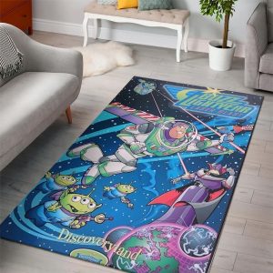 Buzz Lightyear Toy Story Disney Movies Area Rugs Living Room Carpet Floor Decor