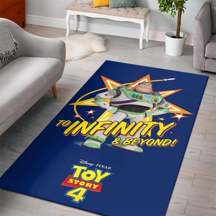 Buzz Lightyear Toy Story Woody Disney Movies Area Rugs Living Room Carpet Floor Decor