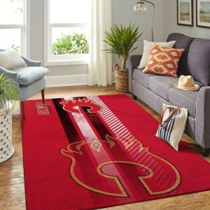 Calgary Flames Mlb Team Logo Area Rugs Living Room Carpet Floor Decor