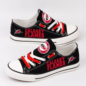 Calgary Flames NHL Hockey Gift For Fans Low Top Custom Canvas Shoes