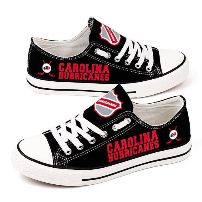 Carolina Hurricanes NHL Hockey Gift For Fans Low Top Custom Canvas Shoes