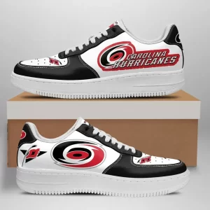 Carolina Hurricanes Nike Air Force Shoes Unique Hockey Custom Sneakers