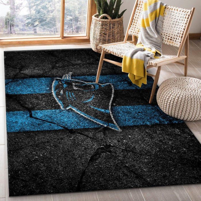 Carolina Panthers Area Rug Nfl Football Floor Decor 1910071