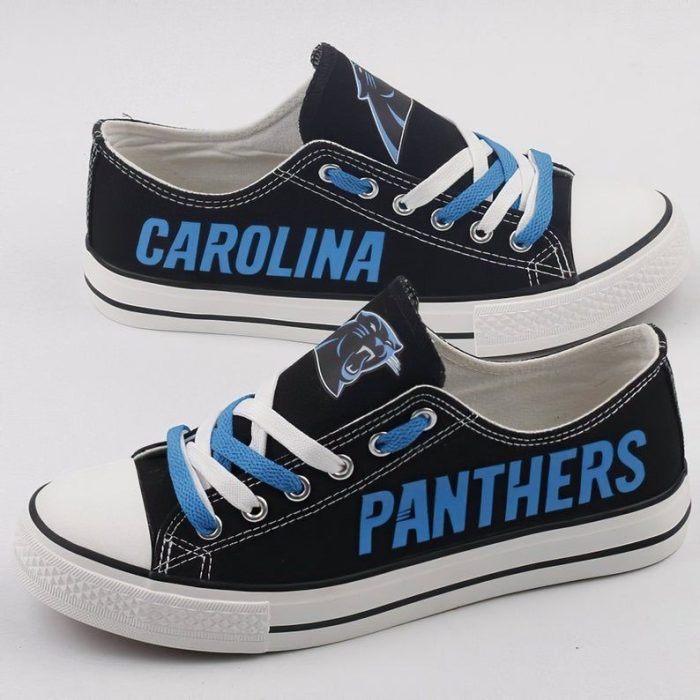 Carolina Panthers NFL Football Gift For Fans Low Top Custom Canvas Shoes