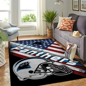 Carolina Panthers Nfl Team Logo American Style Nice Gift Home Decor Rectangle Area Rug
