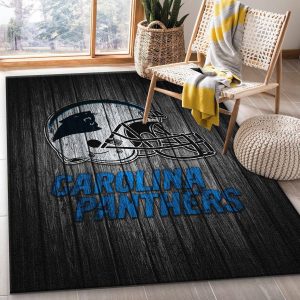 Carolina Panthers Nfl Team Rug Bedroom Rug Home Decor Floor Decor
