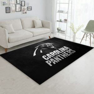 Carolina Panthers Silver Nfl Team Logos Area Rug Bedroom Us Decor
