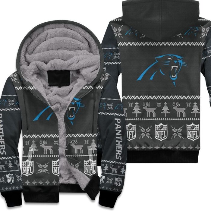 Carolina Panthers Ugly Sweatshirt Christmas 3D Unisex Fleece Hoodie