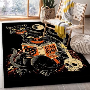 Cat Halloween Rug Bedroom Carpet