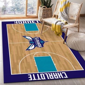 Charlotte Hornets NBA Basketball 2 Area Rug Living Room And Bed Room Rug