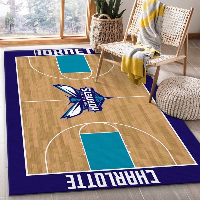 Charlotte Hornets Nba Rug Room Carpet Sport Custom Area Floor Home Decor