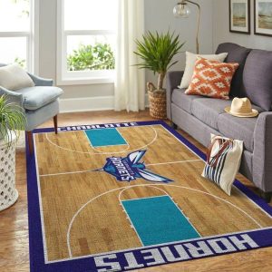 Charlotte Hornets Nba Rug Room Carpet Sport Custom Area Floor Home Decor
