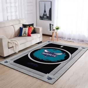 Charlotte Hornets Nfl Logo Style Area Rugs Living Room Carpet Floor Decor