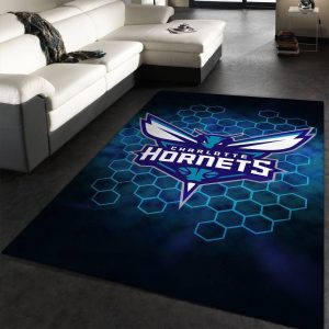 Charlotte Hornets Rug Basketball Floor Decor