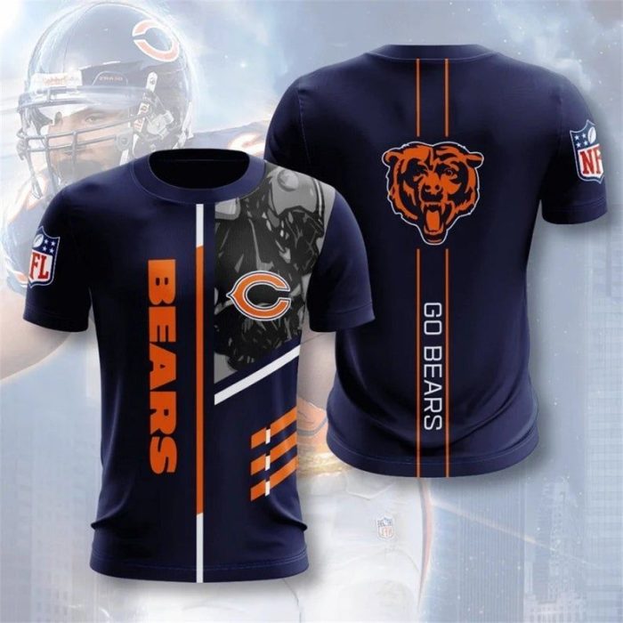 Chicago Bears 17 Gift For Fan 3D T Shirt Sweater Zip Hoodie Bomber Jacket