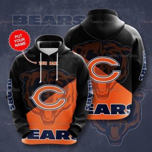 Chicago Bears 19 Gift For Fan Personalized 3D T Shirt Sweater Zip Hoodie Bomber Jacket