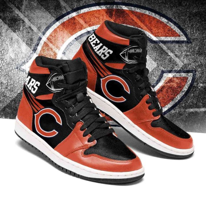 Chicago Bears 3 NFL Football Air Jordan 1 Sport Custom Sneakers