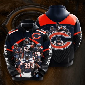 Chicago Bears 3D Hoodie
