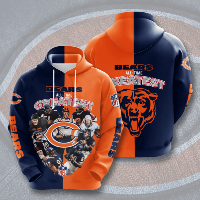 Chicago Bears 3D Hoodie