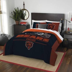 Chicago Bears Bedding Set - 1 Duvet Cover & 2 Pillow Case