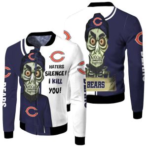 Chicago Bears Haters I Kill You 3D Fleece Bomber Jacket