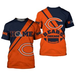 Chicago Bears Home Gift For Fan 3D T Shirt Sweater Zip Hoodie Bomber Jacket