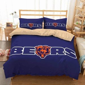 Chicago Bears Iconic Logo Bedding Set - 1 Duvet Cover & 2 Pillow Case