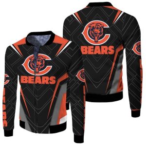 Chicago Bears Logo Legging For Fan 3D Fleece Bomber Jacket