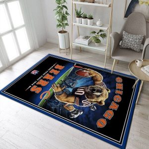 Chicago Bears NFL 13 Area Rug Living Room And Bed Room Rug