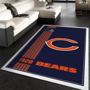 Chicago Bears NFL 4 Area Rug Living Room And Bed Room Rug