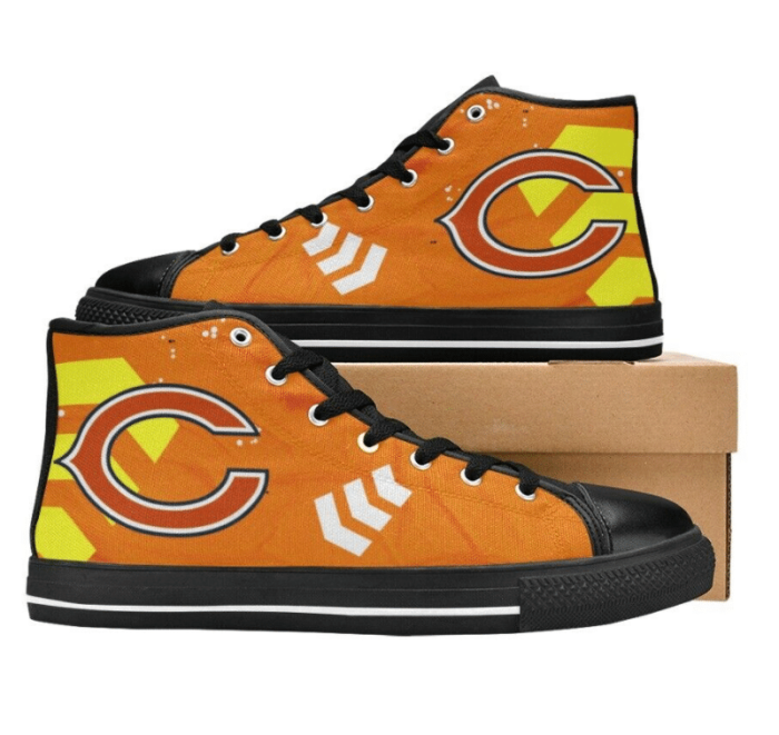 Chicago Bears NFL 4 Custom Canvas High Top Shoes