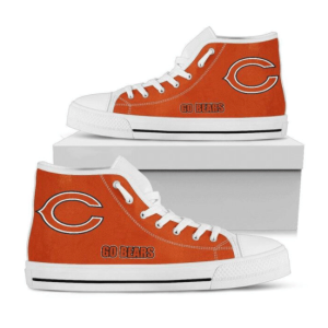 Chicago Bears NFL 5 Custom Canvas High Top Shoes