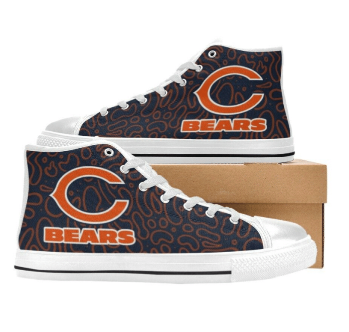 Chicago Bears NFL 6 Custom Canvas High Top Shoes
