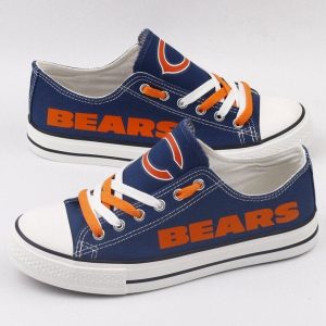 Chicago Bears NFL Football 2 Gift For Fans Low Top Custom Canvas Shoes