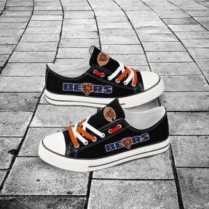 Chicago Bears NFL Football 4 Gift For Fans Low Top Custom Canvas Shoes