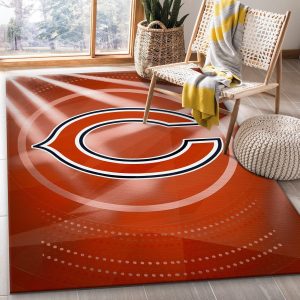 Chicago Bears Nfl Area Rug For Christmas Bedroom Rug Home Decor Floor Decor