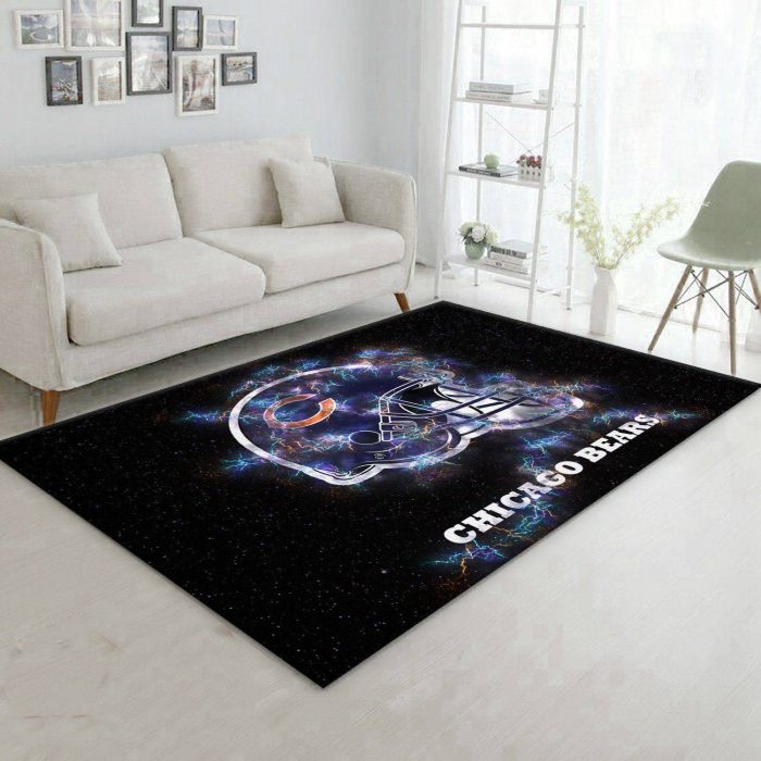 Chicago Bears Nfl Area Rug Living Room Rug Home Decor Floor Decor