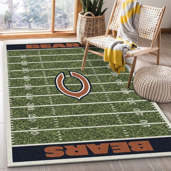 Chicago Bears Rug Football Rug Floor Decor