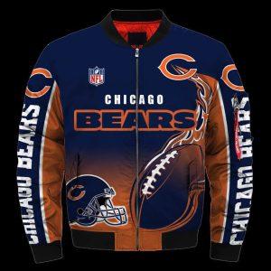 Chicago Bears Rugby Team Gift For Fan 3D T Shirt Sweater Zip Hoodie Bomber Jacket