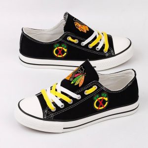Chicago Blackhawks NHL Hockey 1 Gift For Fans Low Top Custom Canvas Shoes