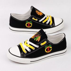 Chicago Blackhawks NHL Hockey 2 Gift For Fans Low Top Custom Canvas Shoes