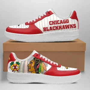 Chicago Blackhawks Nike Air Force Shoes Unique Football Custom Sneakers