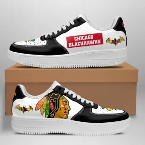 Chicago Blackhawks Nike Air Force Shoes Unique Hockey Custom Sneakers
