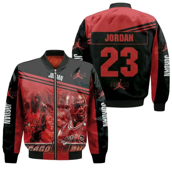 Chicago Bulls Michael Jordan 23 Bomber Jacket