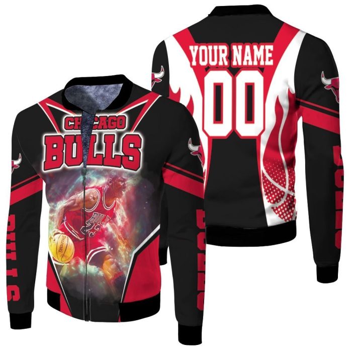 Chicago Bulls Michael Jordan 23 Legendary Personalized Fleece Bomber Jacket
