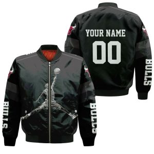 Chicago Bulls Michael Jordan Legend Air Slam Dunk Personalized Bomber Jacket